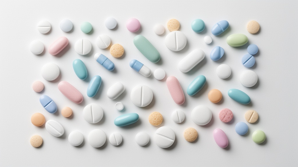 Various tablet types and forms