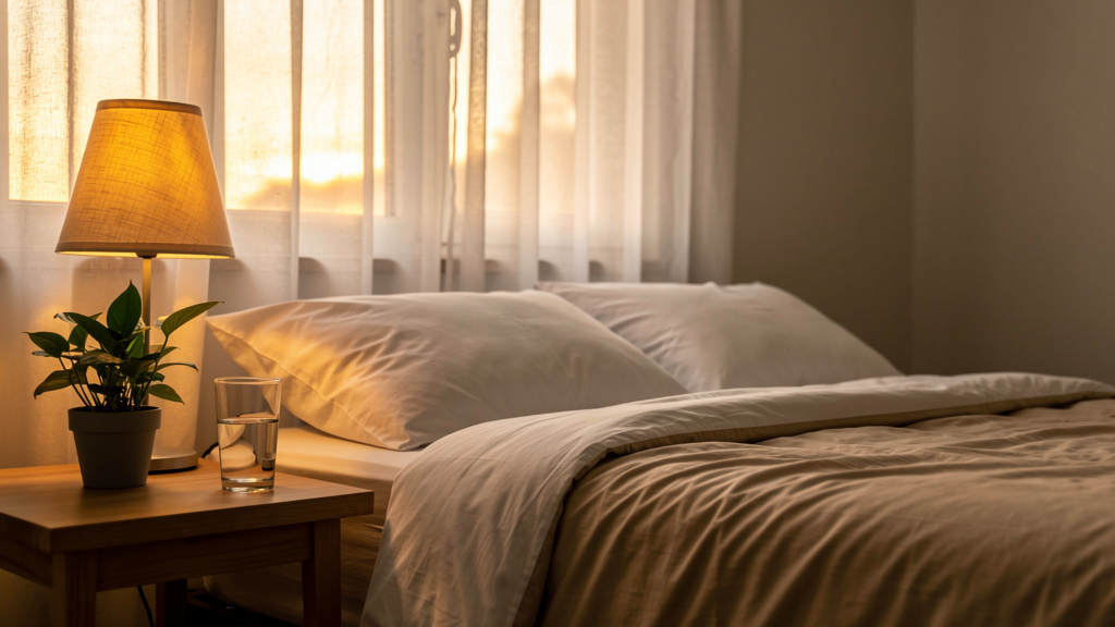 Tranquil bedroom environment promoting quality sleep and rest